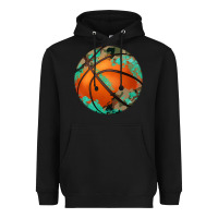 Black western basketball camouflage glitter pattern Heavyweight Hoodie - Artiststas