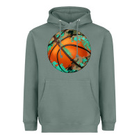 Sage western basketball camouflage glitter pattern Heavyweight Hoodie - Artiststas