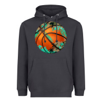 Smoke western basketball camouflage glitter pattern Heavyweight Hoodie - Artiststas