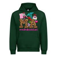 Forest Green valentines day m a medical assistant Urban Hoodie - AdoDesignShop