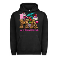 Pigment Black valentines day m a medical assistant Urban Hoodie - AdoDesignShop