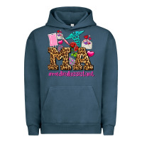 Pigment Midnight Navy valentines day m a medical assistant Urban Hoodie - AdoDesignShop