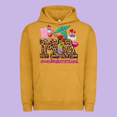 Valentines Day M A Medical Assistant Urban Hoodie Designed By Adodesignshop