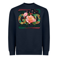 Navy With god all things are possible leopard frame Heavyweight Sweatshirt - LillyAllenDesigns