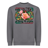Storm With god all things are possible leopard frame Heavyweight Sweatshirt - LillyAllenDesigns