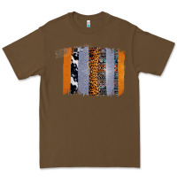 Cacao Western Cowhide Glitter Aztec Leopard Pattern Brushstroke Premium Tee - Bettercallsaul