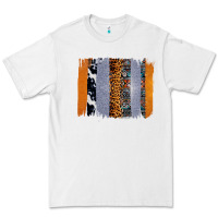 White Western Cowhide Glitter Aztec Leopard Pattern Brushstroke Premium Tee - Bettercallsaul