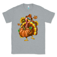 Heather Grey Thanksgiving Turkey Classic Tee - texasbilliewilder