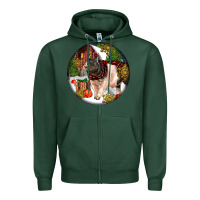 Sports Green hampshire sow pig christmas Zipper Hoodie - LillyAllenDesigns
