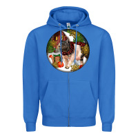 True Royal hampshire sow pig christmas Zipper Hoodie - LillyAllenDesigns