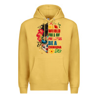 Antique Gold in a world full of princess be a chingona Premium Hoodie - BundleAndBundleShop