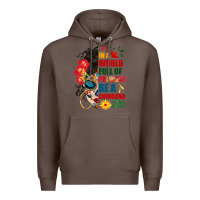 Coffee in a world full of princess be a chingona Premium Hoodie - BundleAndBundleShop