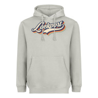 Moon Dust I Love Lockport City Usa Retro Vintage Heavyweight Hoodie - minhPixels