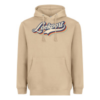Mushroom I Love Lockport City Usa Retro Vintage Heavyweight Hoodie - minhPixels