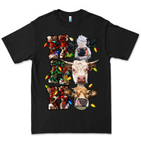 Black Ho Ho Ho Cows Premium Tee - RanaPortraitStore