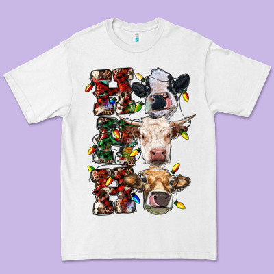 Ho Ho Ho Cows Premium Tee Designed By Ranaportraitstore
