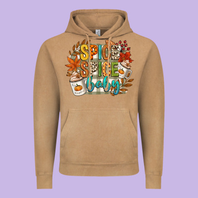 Spice Spice Baby Vintage Hoodie Designed By Cowgirlartshop