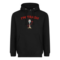 Black i'm trash forky Heavyweight Hoodie - minhPixels