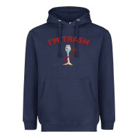 Navy i'm trash forky Heavyweight Hoodie - minhPixels