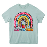Arona teach love inspire rainbow Heavy Core Tee - Artiststas