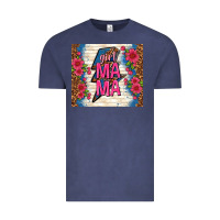 Vintage Denim girl mama thunder with flowers Vintage Tee - TumblerDesignByShophia