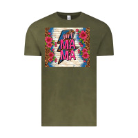 Vintage Olive girl mama thunder with flowers Vintage Tee - TumblerDesignByShophia