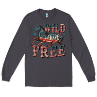 Smoke Wild and free 4th of july Long Sleeve Tee - CowGirlArtShop