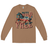 Toasted Coconut Wild and free 4th of july Long Sleeve Tee - CowGirlArtShop