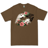 Cacao Cowhide And Flowers Lips Premium Tee - Bettercallsaul