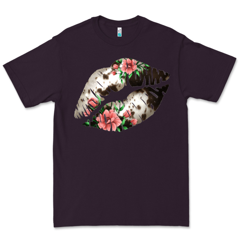 Cowhide And Flowers Lips Premium Tee by Bettercallsaul | Teevron