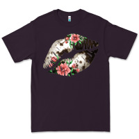 Plum Cowhide And Flowers Lips Premium Tee - Bettercallsaul