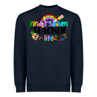 Navy Kindergarten Teacher Life Heavyweight Sweatshirt - LillyAllenDesigns