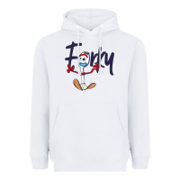 White forky Heavyweight Hoodie - minhPixels