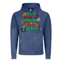 Vintage Denim dont make me flip my witch switch Vintage Hoodie - CowGirlArtShop