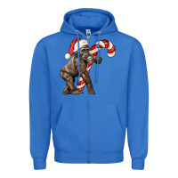 True Royal Christmas Candy Cane Baby Gorilla Zipper Hoodie - LillyAllenDesigns