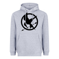 Heather Grey hunger games spiral movie Heavyweight Hoodie - minhPixels