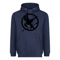Navy hunger games spiral movie Heavyweight Hoodie - minhPixels