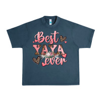 Midnight Navy best yaya ever mother's day Urban Heavy Tee - CowGirlArtShop