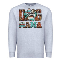 Heather Grey dog mama Premium Sweatshirt - Artiststas