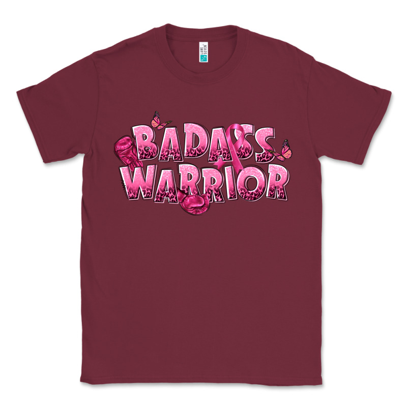 Badass Warrior Breast Cancer Classic Tee by NancyCooperArtShop | Teevron