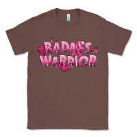 Chestnut Badass warrior Breast Cancer Classic Tee - NancyCooperArtShop