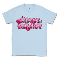 Dusty Blue Badass warrior Breast Cancer Classic Tee - NancyCooperArtShop