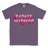 Lavender Badass warrior Breast Cancer Classic Tee - NancyCooperArtShop