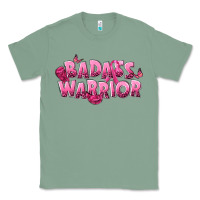Sage Badass warrior Breast Cancer Classic Tee - NancyCooperArtShop