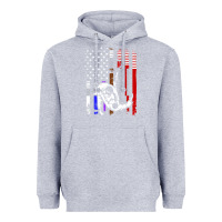 Heather Grey b.ra.zi.li.an j.i.u jit.su stars & stripes rank b.j flag shirt Heavyweight Hoodie - minhPixels