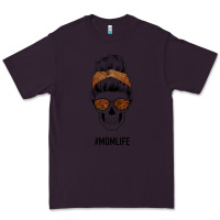 Plum Brown Glitter, Western Vintage Patterned Mom Skull Premium Tee - Bettercallsaul