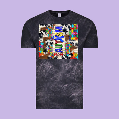 Autism Mom Puzzle Ribbon Vintage Tee Designed By Tumblerdesignbyshophia