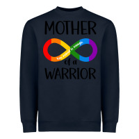 Navy Mother Of Warrior Heavyweight Sweatshirt - CowhideDigitalArt