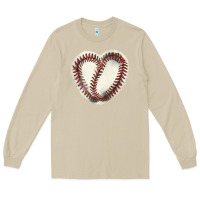Mushroom Baseball ball heart Long Sleeve Tee - HowdyJamesFarm