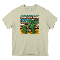 Mossy cactus sunflower coaster Heavy Core Tee - JahusDesignShop
